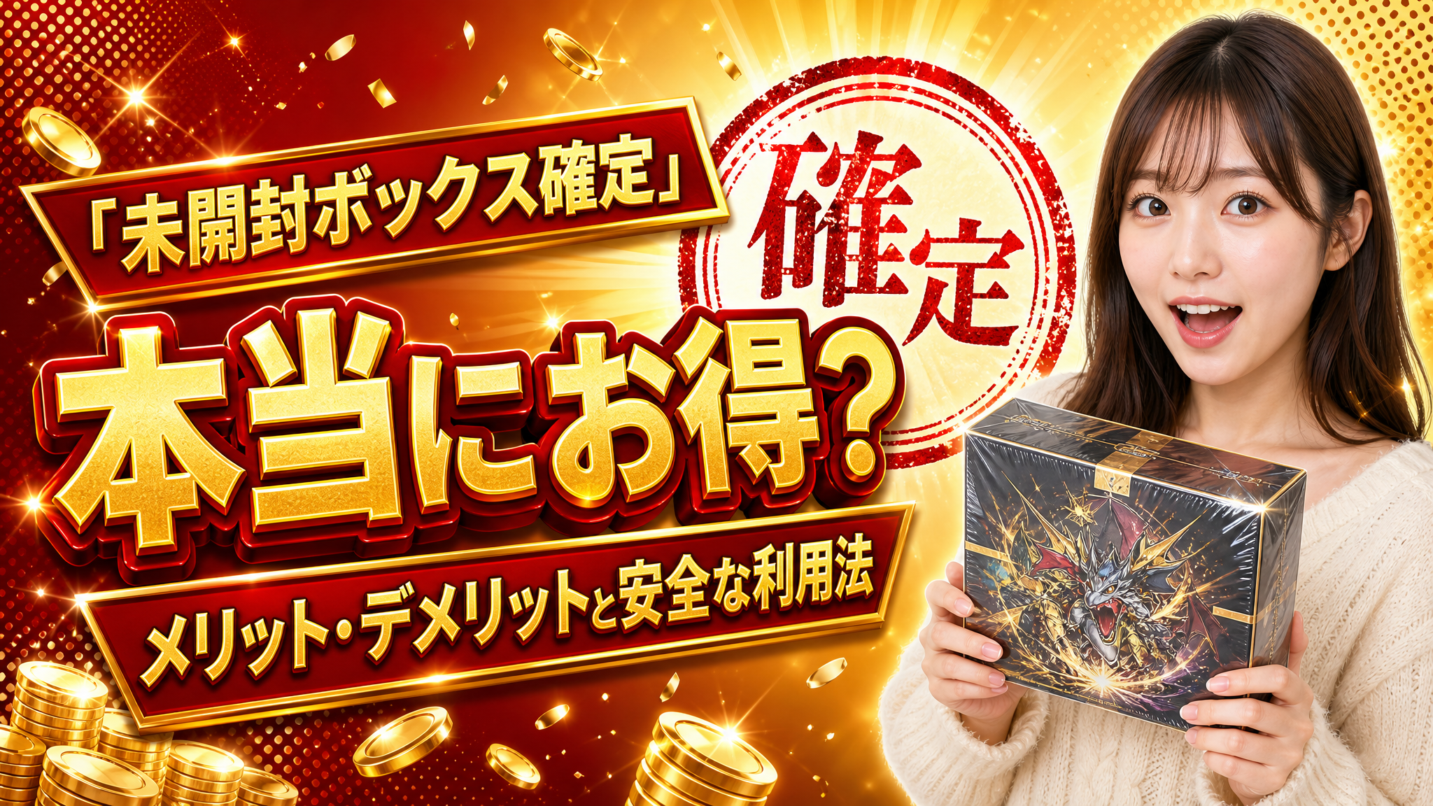「未開封ボックス確定」オンラインオリパは本当にお得?メリット・デメリットと安全な利用法